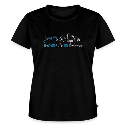 Women’s Premium T-Shirt - Camping Life Balance - Schwarz