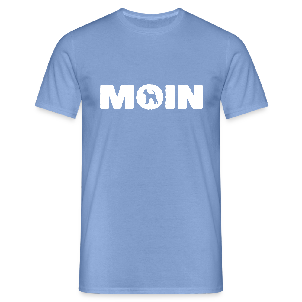 Airedale Terrier - Moin | Männer T-Shirt - carolina blue