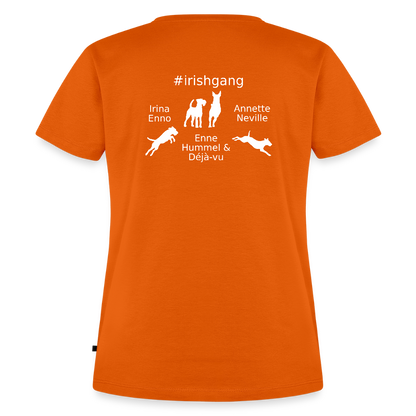 Frauen Premium T-Shirt - #IRISHGANG - Orange 