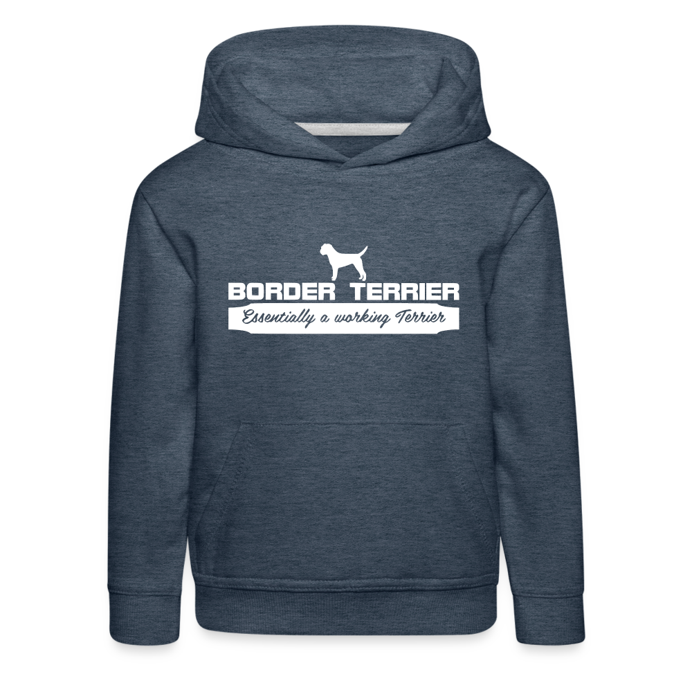 Kinder Premium Hoodie - Border Terrier - Essentially a working Terrier... - Jeansblau