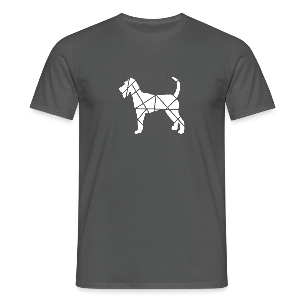 Irish Terrier geometrisch | Männer T-Shirt - Anthrazit