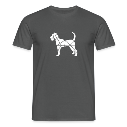 Irish Terrier geometrisch | Männer T-Shirt - Anthrazit