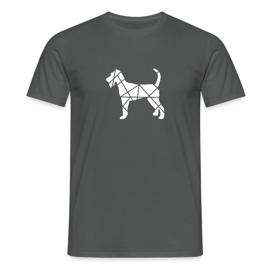 Irish Terrier geometrisch | Männer T-Shirt - Anthrazit