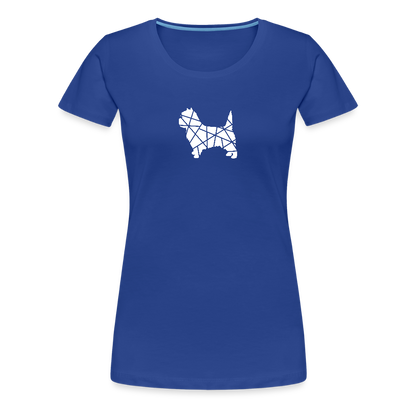 Women’s Premium T-Shirt - Cairn Terrier geometrisch - Königsblau
