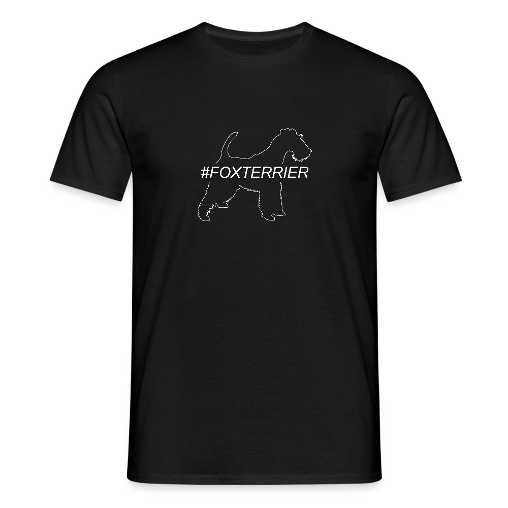 Foxterrier - Hashtag | Männer T-Shirt - Schwarz