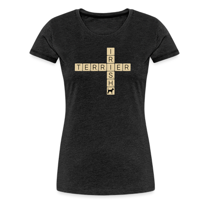 Irish Terrier - Scrabble | Women’s Premium T-Shirt - Anthrazit