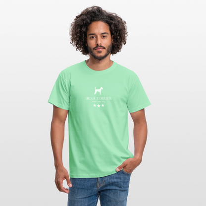 Männer Premium T-Shirt - Irish Terrier - Active, lively, wiry... - Mintgrün