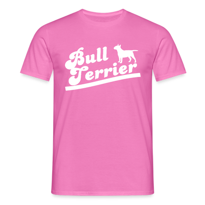 Bull Terrier-Schriftzug | Männer T-Shirt - Pink