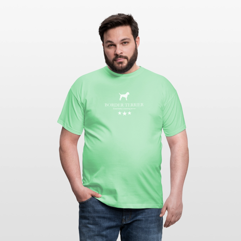 Border Terrier - Essentially a working terrier... | Männer T-Shirt - Mintgrün