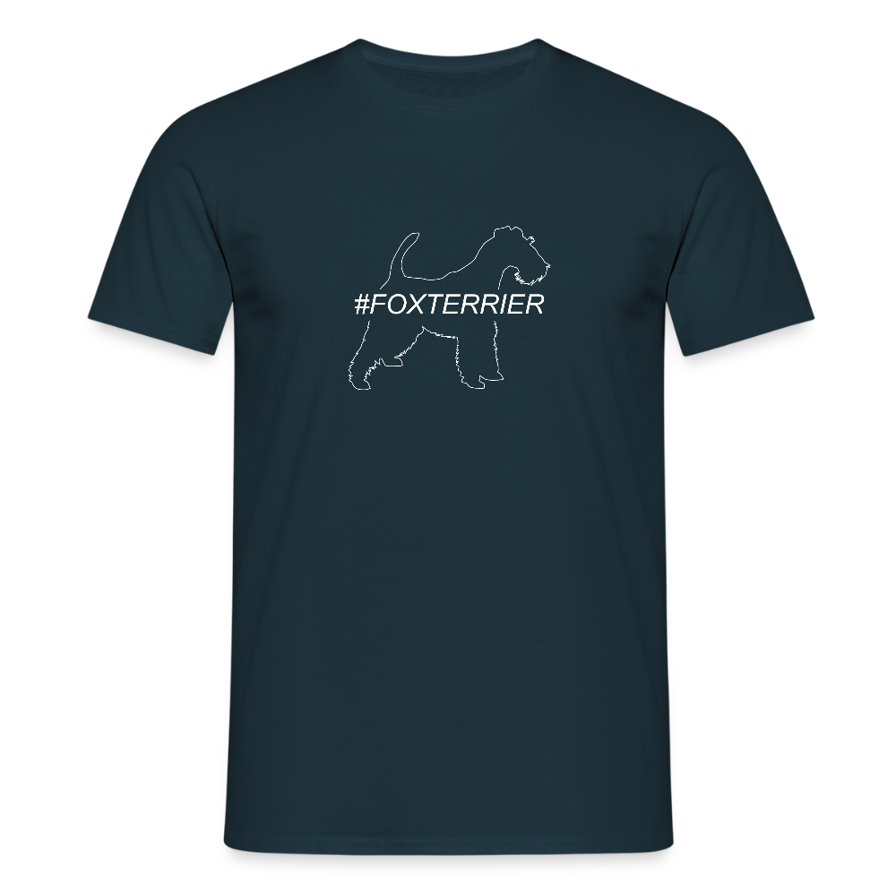 Foxterrier - Hashtag | Männer T-Shirt - Navy
