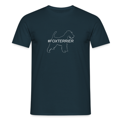 Foxterrier - Hashtag | Männer T-Shirt - Navy