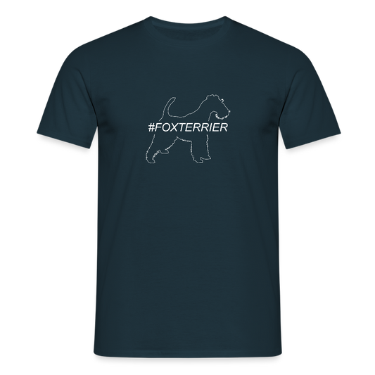 Foxterrier - Hashtag | Männer T-Shirt - Navy