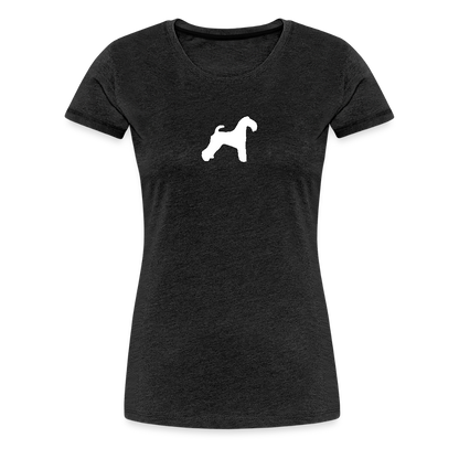 Kerry Blue Terrier-Silhouette | Women’s Premium T-Shirt - Anthrazit