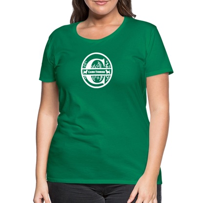 Women’s Premium T-Shirt - Cairn Terrier - Monogramm - Kelly Green