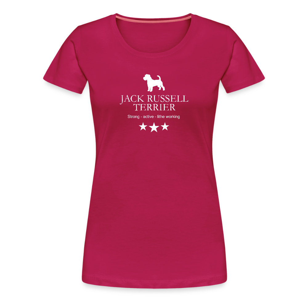 Women’s Premium T-Shirt - Jack Russell Terrier - Strong, active, lithe working... - dunkles Pink