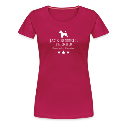 Women’s Premium T-Shirt - Jack Russell Terrier - Strong, active, lithe working... - dunkles Pink