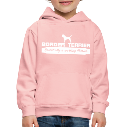 Kinder Premium Hoodie - Border Terrier - Essentially a working Terrier... - Kristallrosa