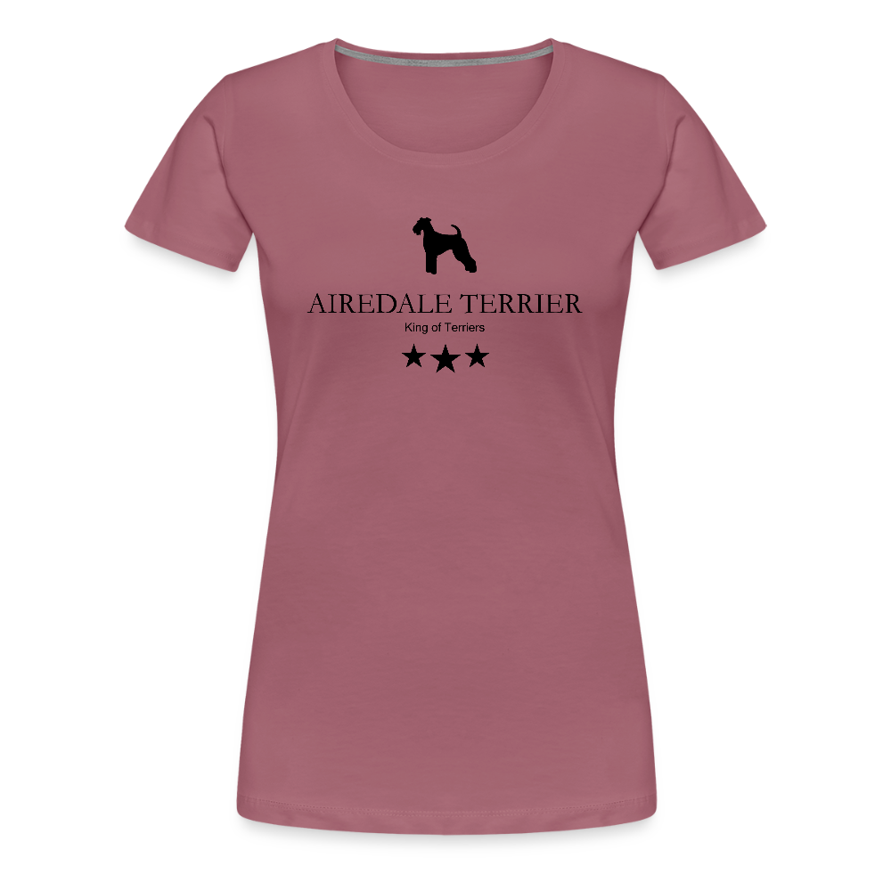 Women’s Premium T-Shirt - Airedale Terrier - King of terriers... - Malve