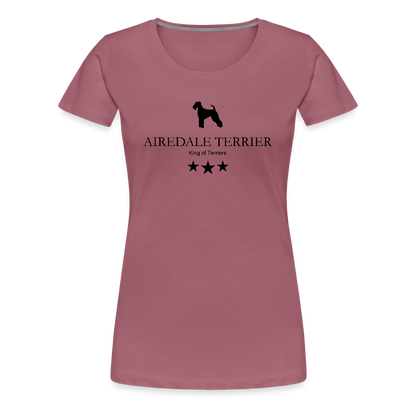 Women’s Premium T-Shirt - Airedale Terrier - King of terriers... - Malve