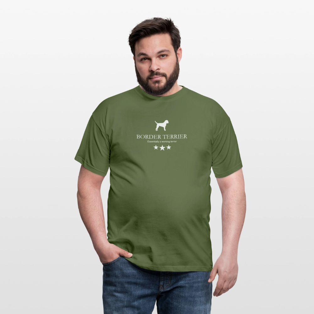 Border Terrier - Essentially a working terrier... | Männer T-Shirt - Militärgrün