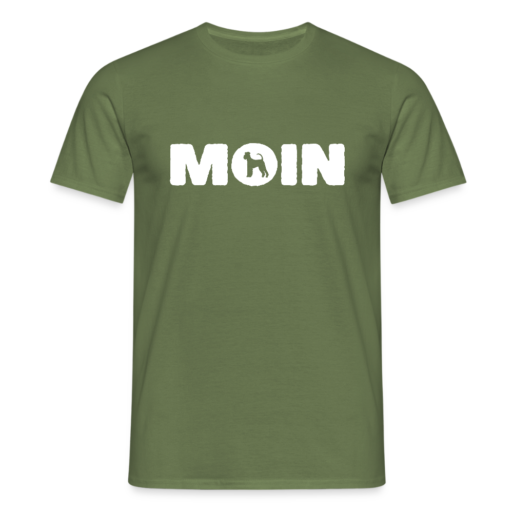 Airedale Terrier - Moin | Männer T-Shirt - Militärgrün