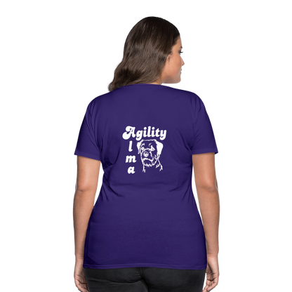 Border Terrier Agility Alma | Women’s Premium T-Shirt - Lila