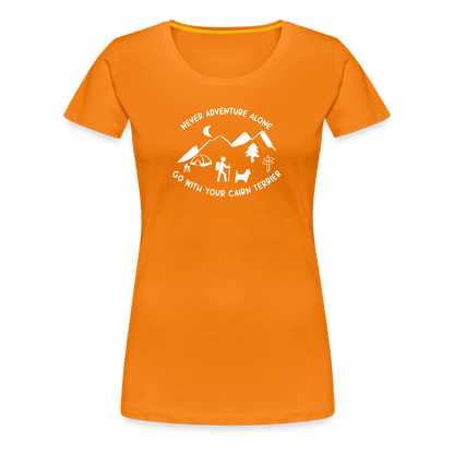 Women’s Premium T-Shirt - Cairn Terrier - Abenteuer - Orange