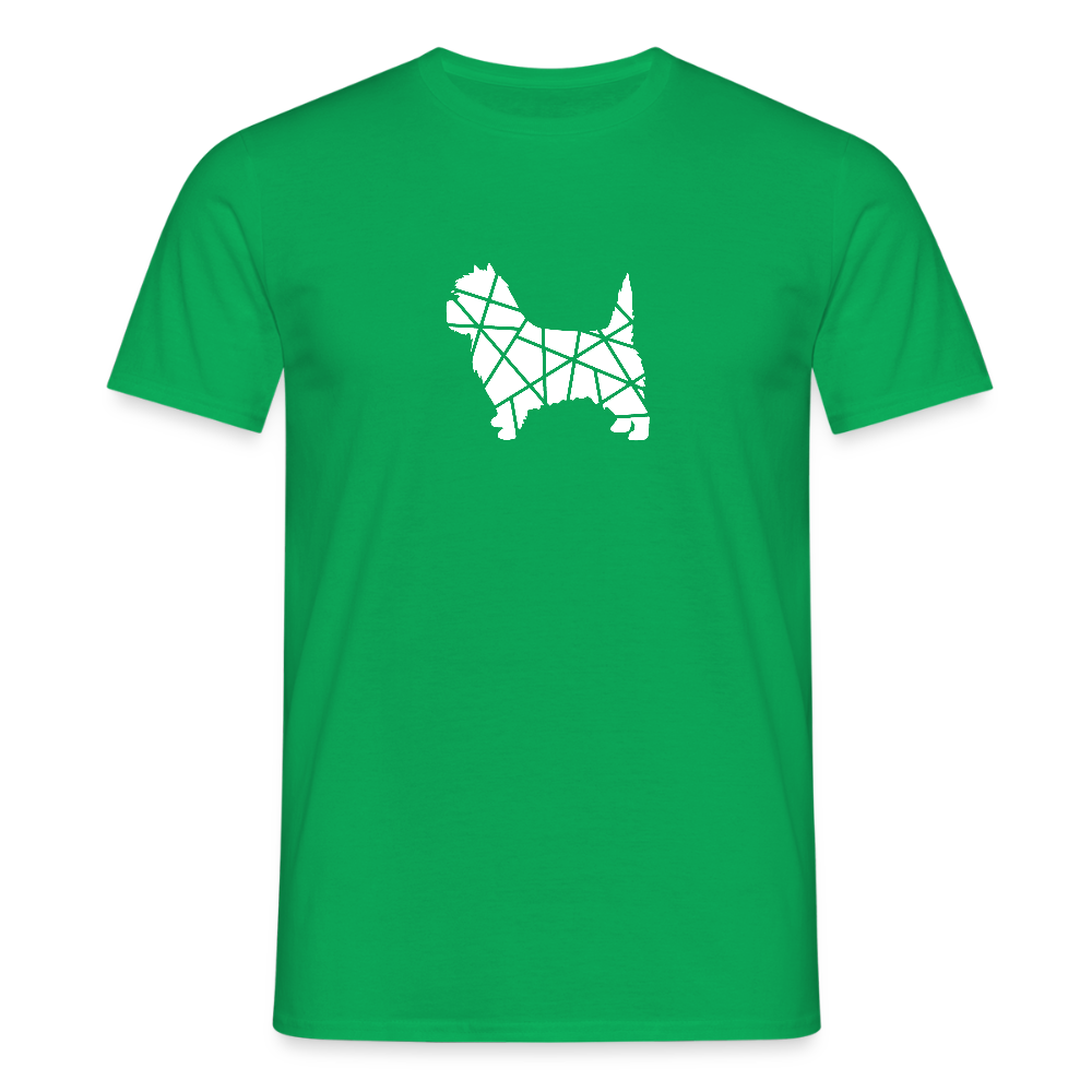 Cairn Terrier geometrisch | Männer T-Shirt - Kelly Green