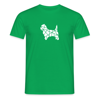 Cairn Terrier geometrisch | Männer T-Shirt - Kelly Green