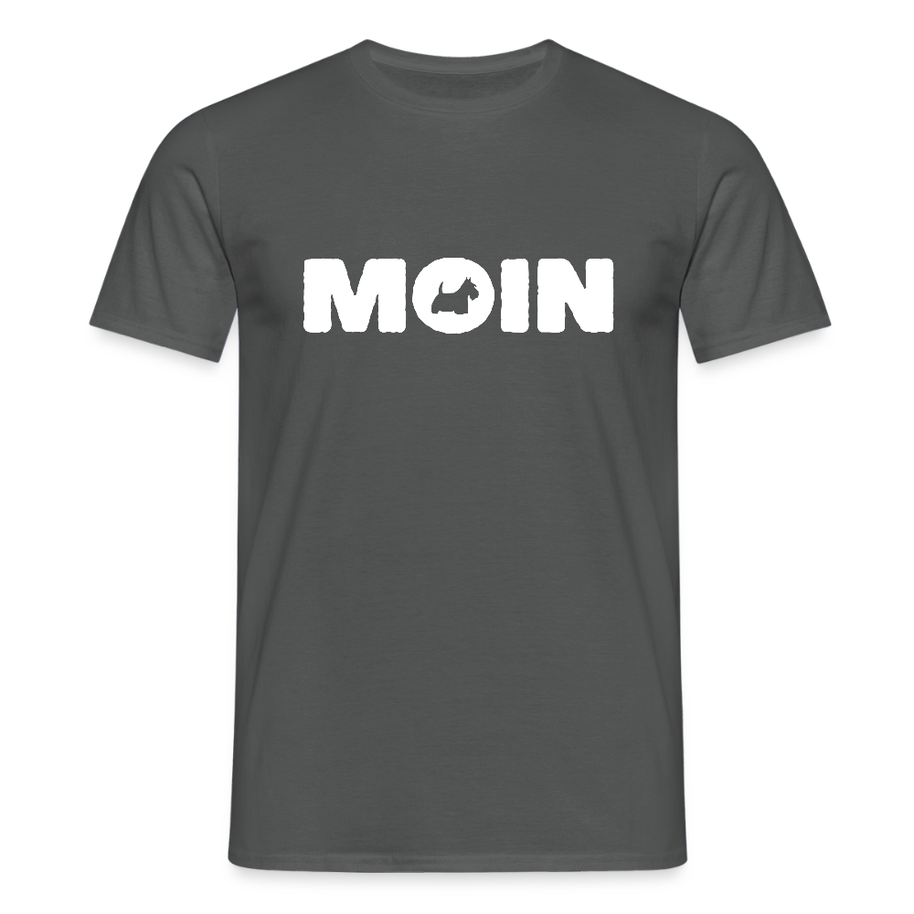 Scottish Terrier - Moin | Männer T-Shirt - Anthrazit