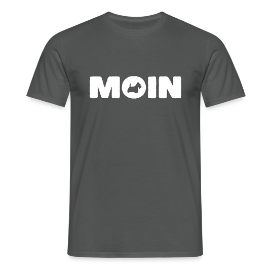 Scottish Terrier - Moin | Männer T-Shirt - Anthrazit