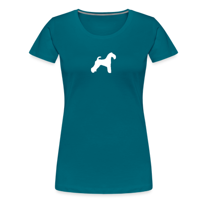 Kerry Blue Terrier-Silhouette | Women’s Premium T-Shirt - Divablau
