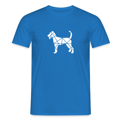 Irish Terrier geometrisch | Männer T-Shirt - Royalblau