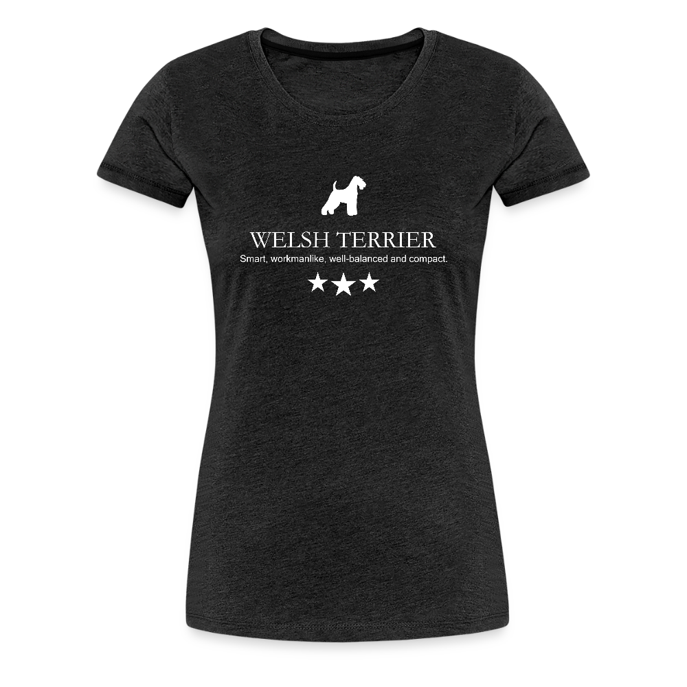 Women’s Premium T-Shirt - Welsh Terrier - Smart, workmanlike, well-balanced and compact... - Anthrazit