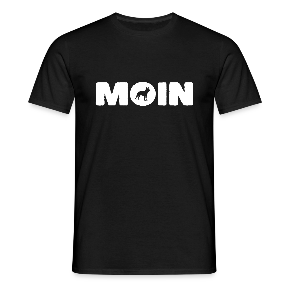 Boston Terrier - Moin | Männer T-Shirt - Schwarz