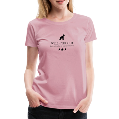 Women’s Premium T-Shirt - Welsh Terrier - Smart, workmanlike, well-balanced and compact... - Hellrosa