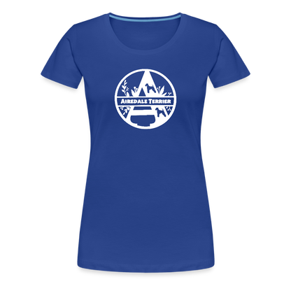 Women’s Premium T-Shirt - Airedale Terrier - Monogramm - Königsblau