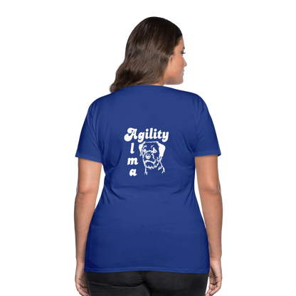 Border Terrier Agility Alma | Women’s Premium T-Shirt - Königsblau