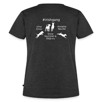 Frauen Premium T-Shirt - #IRISHGANG - Anthrazit meliert