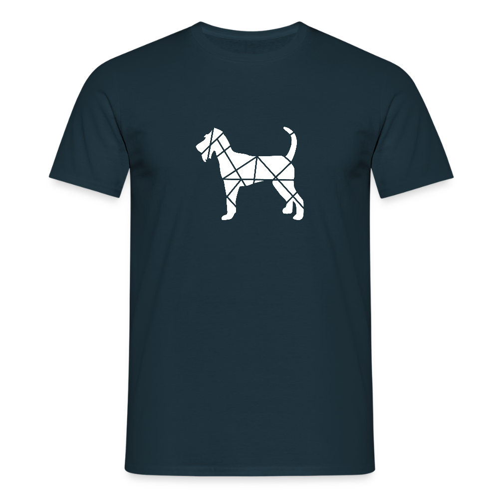 Irish Terrier geometrisch | Männer T-Shirt - Navy