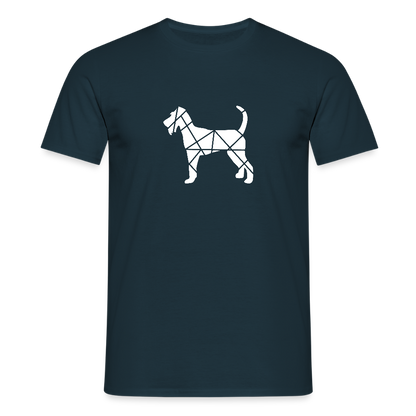 Irish Terrier geometrisch | Männer T-Shirt - Navy