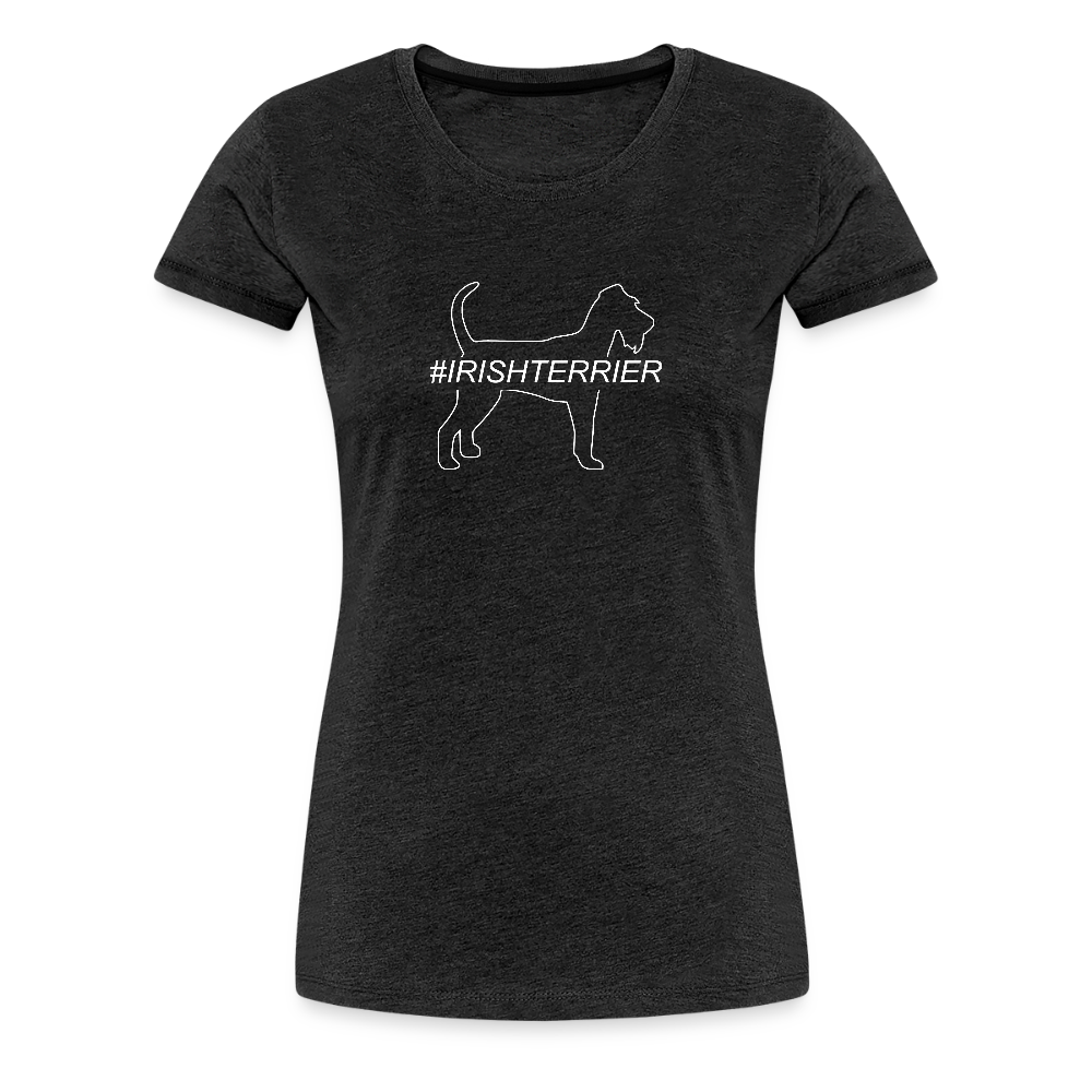 Women’s Premium T-Shirt - Irish Terrier - Hashtag - Anthrazit