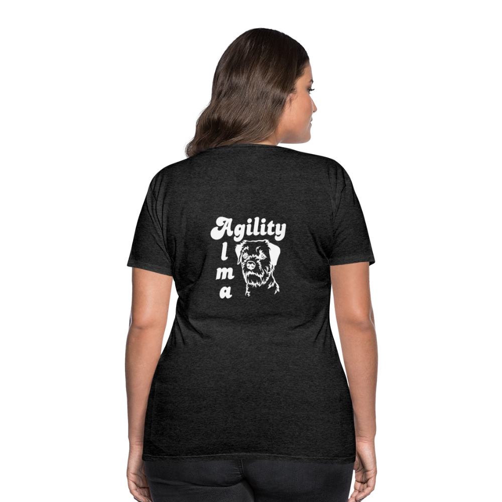 Border Terrier Agility Alma | Women’s Premium T-Shirt - Anthrazit