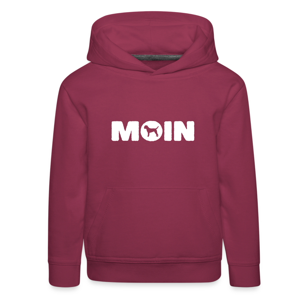 Kinder Premium Hoodie - Border Terrier - Moin - Bordeaux