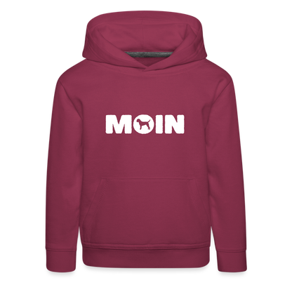 Kinder Premium Hoodie - Border Terrier - Moin - Bordeaux