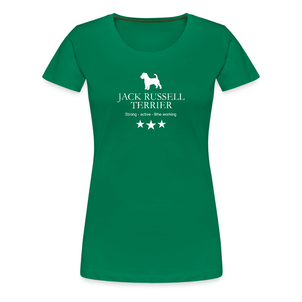 Women’s Premium T-Shirt - Jack Russell Terrier - Strong, active, lithe working... - Kelly Green