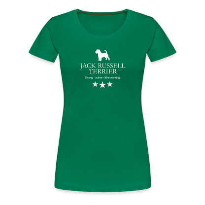 Women’s Premium T-Shirt - Jack Russell Terrier - Strong, active, lithe working... - Kelly Green