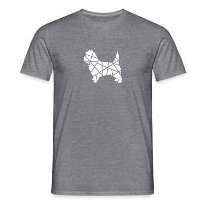 Cairn Terrier geometrisch | Männer T-Shirt - Graphit meliert