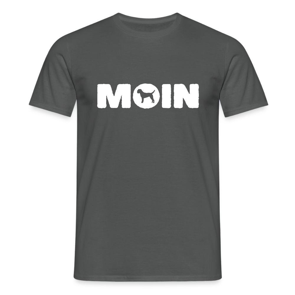 Border Terrier - Moin | Männer T-Shirt - Anthrazit