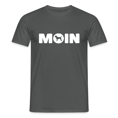 Border Terrier - Moin | Männer T-Shirt - Anthrazit